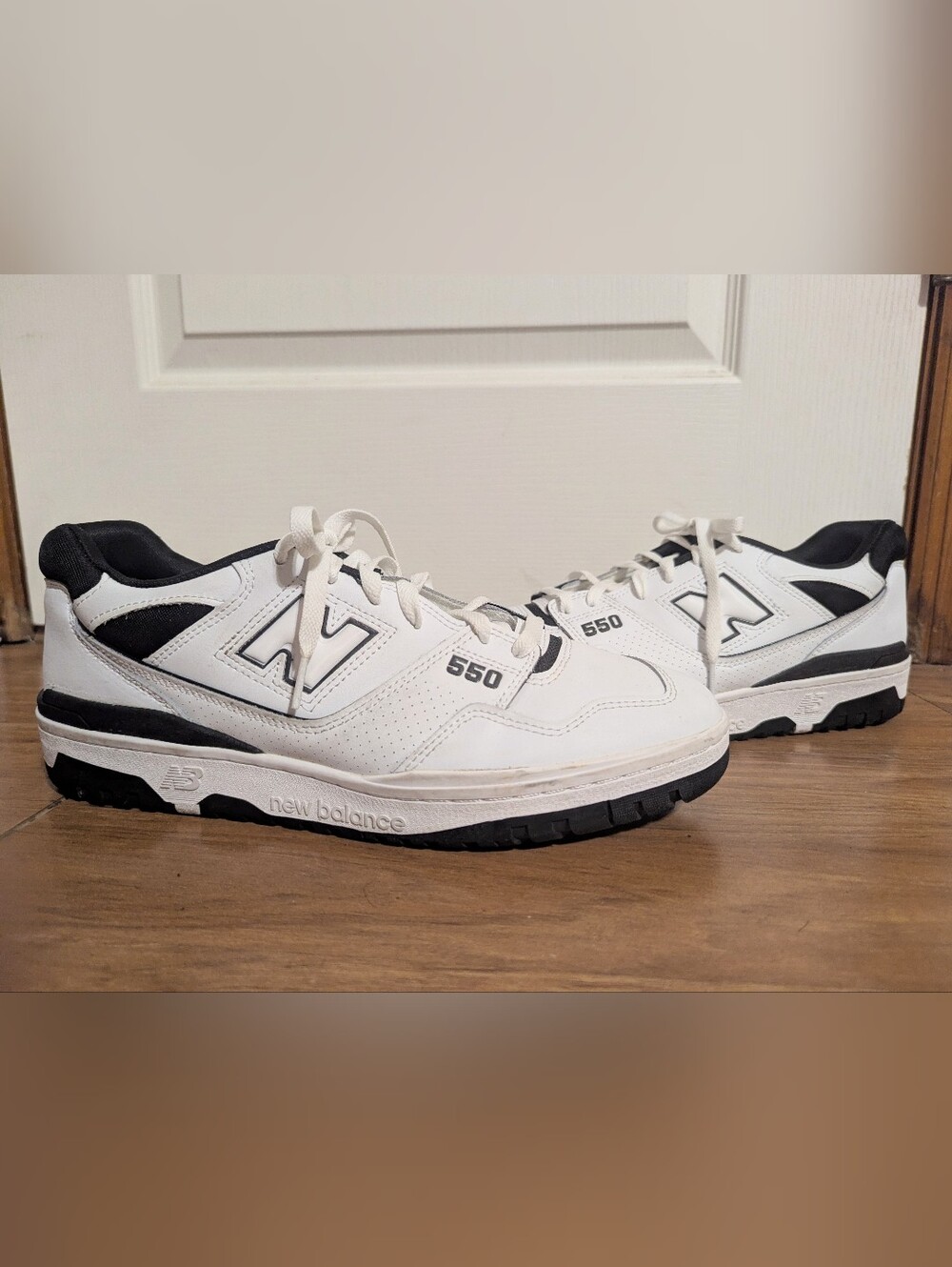New Balance 550 Low White Black Size 13 Mens